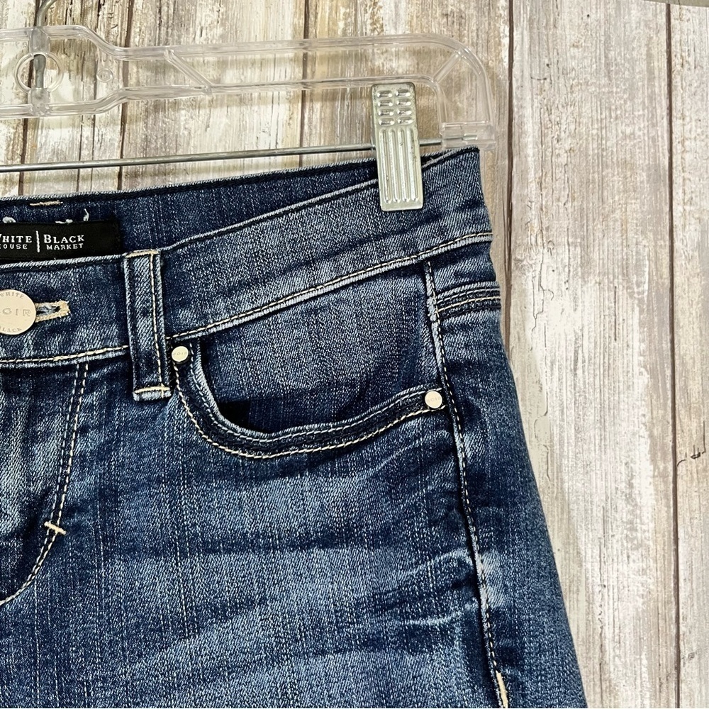 White House Black Market Noir Cropped Jeans - Picture 3 of 6